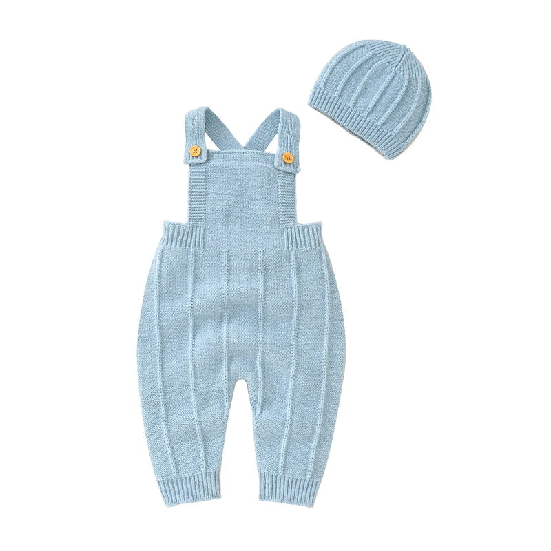 Knitted Baby Romper Set